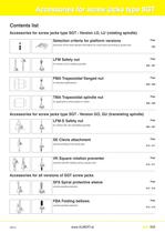 Accessories for SGT high performance screw jack ALBERT-3