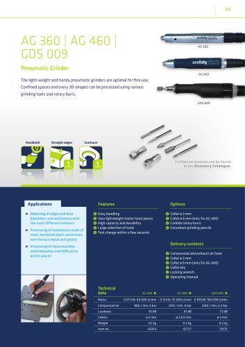 AG 360 | AG 460 | GDS 009