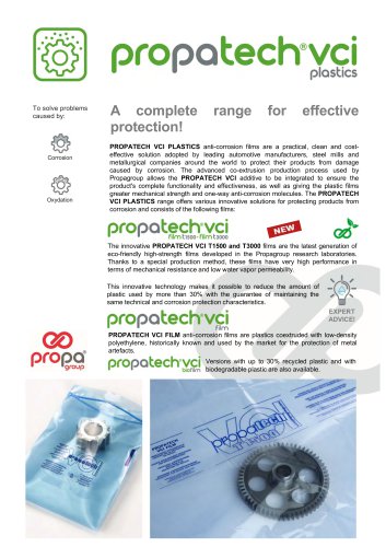 PROPATECH VCI FILM - VCI anti-corrosion plastic film for packaging