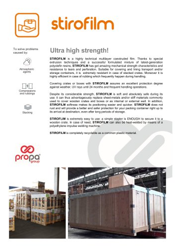 STIROFILM - packaging strength film