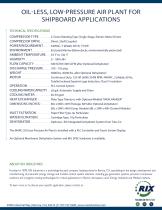 AIR COMPRESSOR OIL-LESS, LOW-PRESSURE SHIPBOARD AIR-2