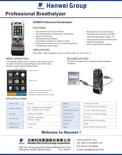 AT8900 Professional Alcohol Tester