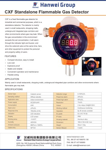 CXF Standalone Flammable Gas Detector