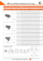 40 Series Ø16mm Switches &  Pilot Lights - 11