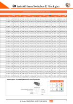 40 Series Ø16mm Switches &  Pilot Lights - 24