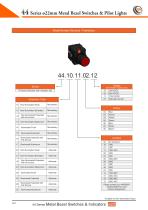 44 Series ø22mm Metal Bezel Switches & Pilot Indicators - 7