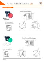 45 Series Ø22mm Nylon Bezel Switches & Indicators - 13