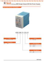 650 Series  DIN Rail Single Output Power Supplies - 3