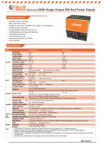 650 Series  DIN Rail Single Output Power Supplies - 5