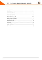 77 Series DIN Rail Terminal Blocks - 2