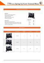 770 Series Spring-Up Screw Terminal Blocks - 3