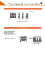 770 Series Spring-Up Screw Terminal Blocks - 8