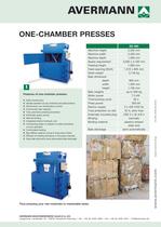 One-chamber presses - 1