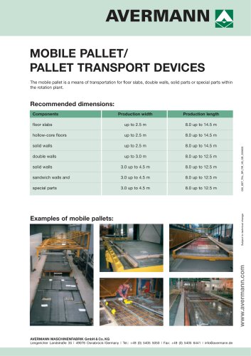 Pallet and transportation devices