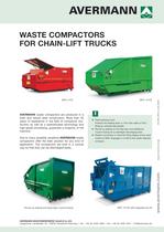 Waste compactors for chain-lift trucks - 1