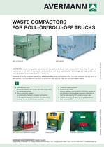 Waste compactors for roll-on and roll-off trucks - 1