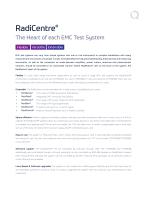 Data Sheet - RadiCentre - Modular Test System - 2