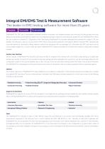 Data Sheet - RadiMation Pro - EMC Test software - 2