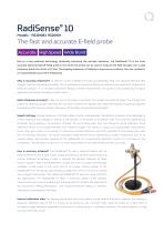 Data Sheet - RadiSense 10 B & H - Electric field probe - 2