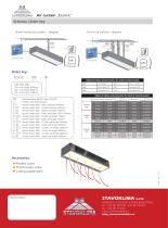 Suspended ceiling air curtain Econ - C - 4