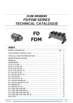 FD, FDM series - Radial piston flow dividers - 3