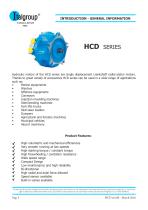 HCD series - Single displacement high performance hydraulic motor - 6