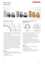 Guide units: Guide pillar/ Roller guides/ Sliding guides - 10