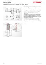 Guide units: Guide pillar/ Roller guides/ Sliding guides - 12