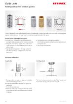 Guide units: Guide pillar/ Roller guides/ Sliding guides - 6