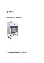 SAFETY CABINET & CLEAN BENCH