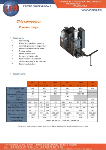 Data sheet Compactor premium range