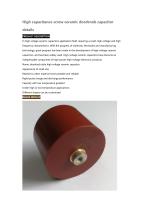High capacitance screw ceramic doorknob capacitor-1