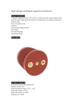 High voltage switchgear capacitor transformer-1