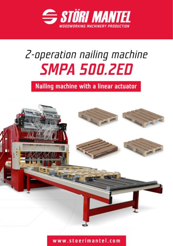 Automated nailing machine  SMPA 500.2 ED for two-operation pallets