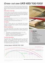 Cross cut saw UKS 400 / UKS 700 / UKS 1000 - 2