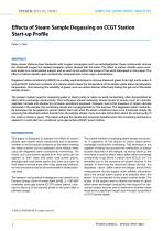 Effects of Steam Sample Degassing on CCGT Station Start-up Profile - 2