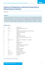 Influence of Temperature on Electrical Conductivity - 3