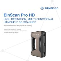 EinScan Pro HD  MULTI-FUNCTIONAL HANDHELD 3D SCANNER / SHINING 3D