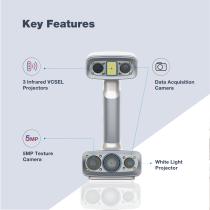 Hybrid LED & Infrared Light Source Handheld 3D Scanner EinScan H2 - 4