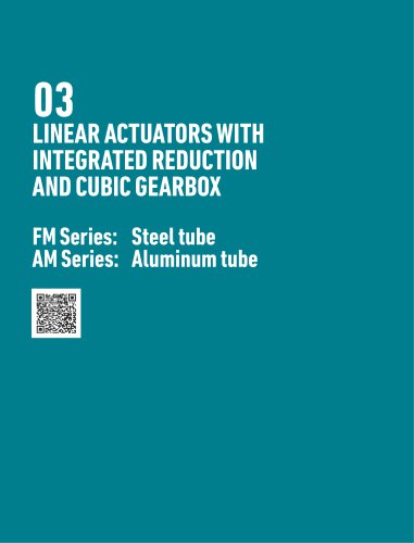 Actuators with Integrated Reduction & Cubic Gearbox