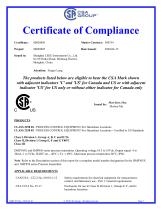 CSA Certificate for Pressure transmitters -LEEG Instruments - 1