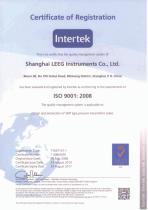 ISO:9001 Certificate of LEEG Instruments - 1