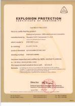 LEEG Flame proof certificate of DMP305X high performance pressure transmitter - 1