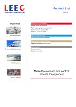 LEEG Instruments product list of pressure / level and temperature measurement - 1