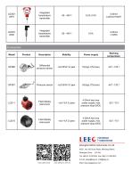 LEEG Instruments product list of pressure / level and temperature measurement - 4