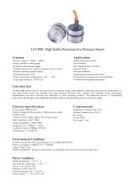 LG190H diffused silicon piezoresistive pressure sensor - 1