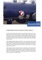 Successful case: LEEG pressure transmitter for filtration equipments - 1