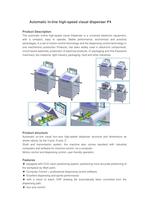 Torch in line online full automatic Visual dispenser P4-1