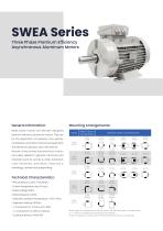 SWEA Series (IE3) Premium Efficiency Three Phase Asynchronous Induction Aluminum Motor - 2