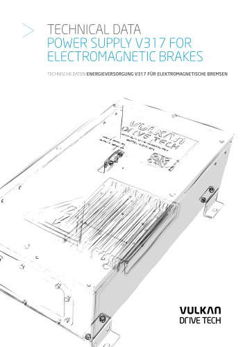 Power Supply V317 for electromagnetic brakes : english / german